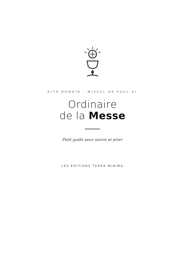 Miniature du document Ordinaire de la Messe - Rite romain · Missel de Paul VI